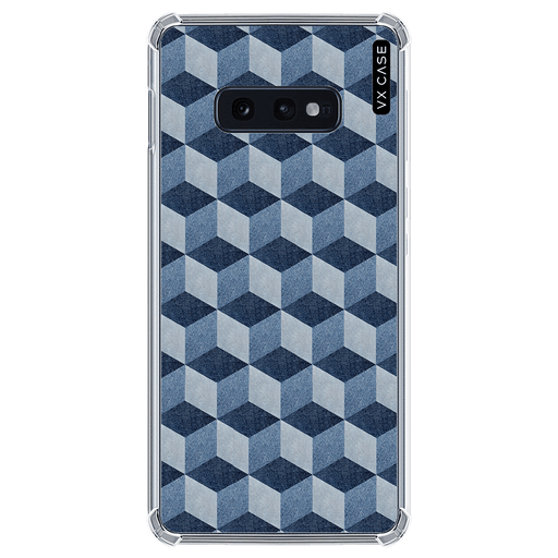 Capa para Galaxy S10e VX Case Denim 3D Cubes - VX Case