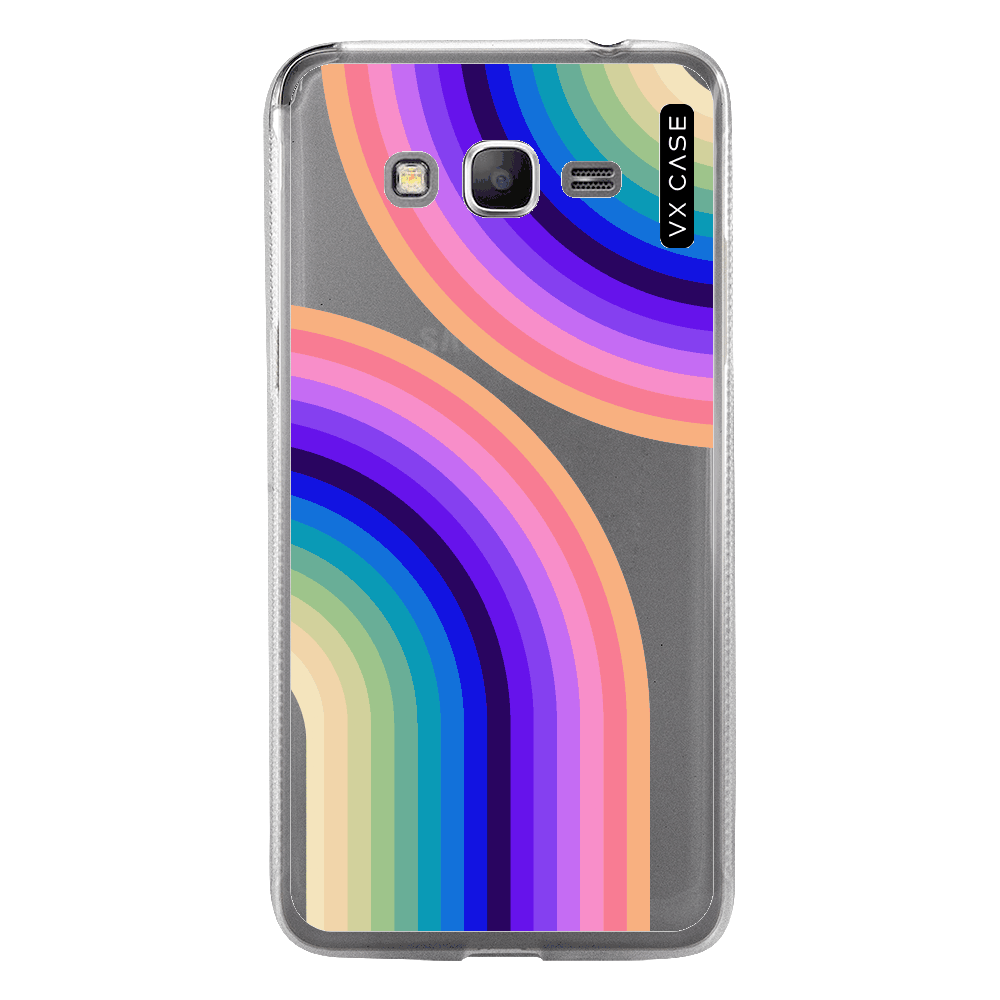 Capa para Galaxy Gran Prime VX Case Vintage Rainbow - VX Case