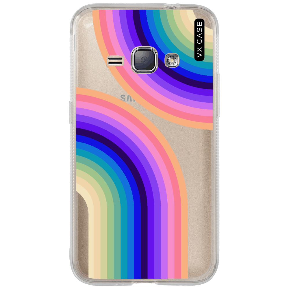 Capa Case Capinha Samsung Galaxy J1 2016 Arco Iris Azul em Promoção |  Ofertas na Americanas