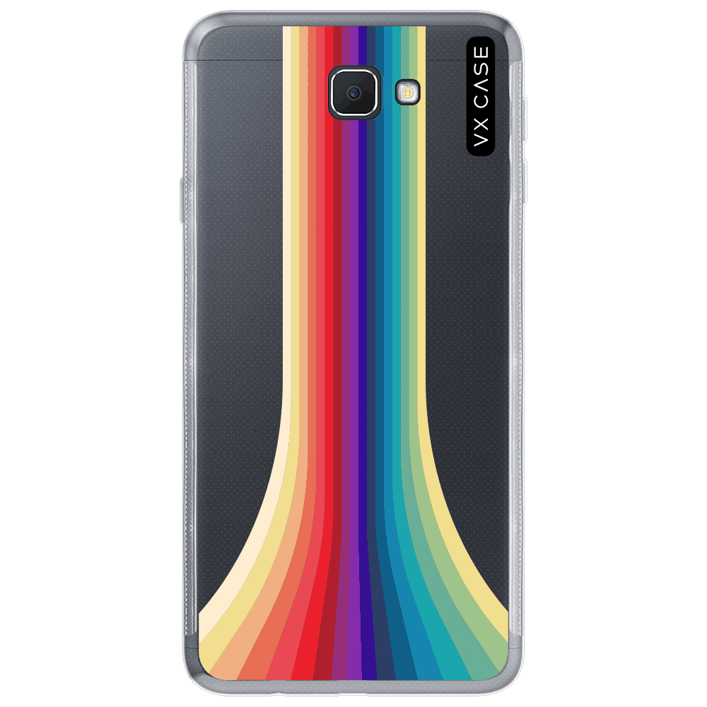Capa para Galaxy J7 Prime VX Case Rainbow Waterfall Silicone TPU  Translúcida - VX Case