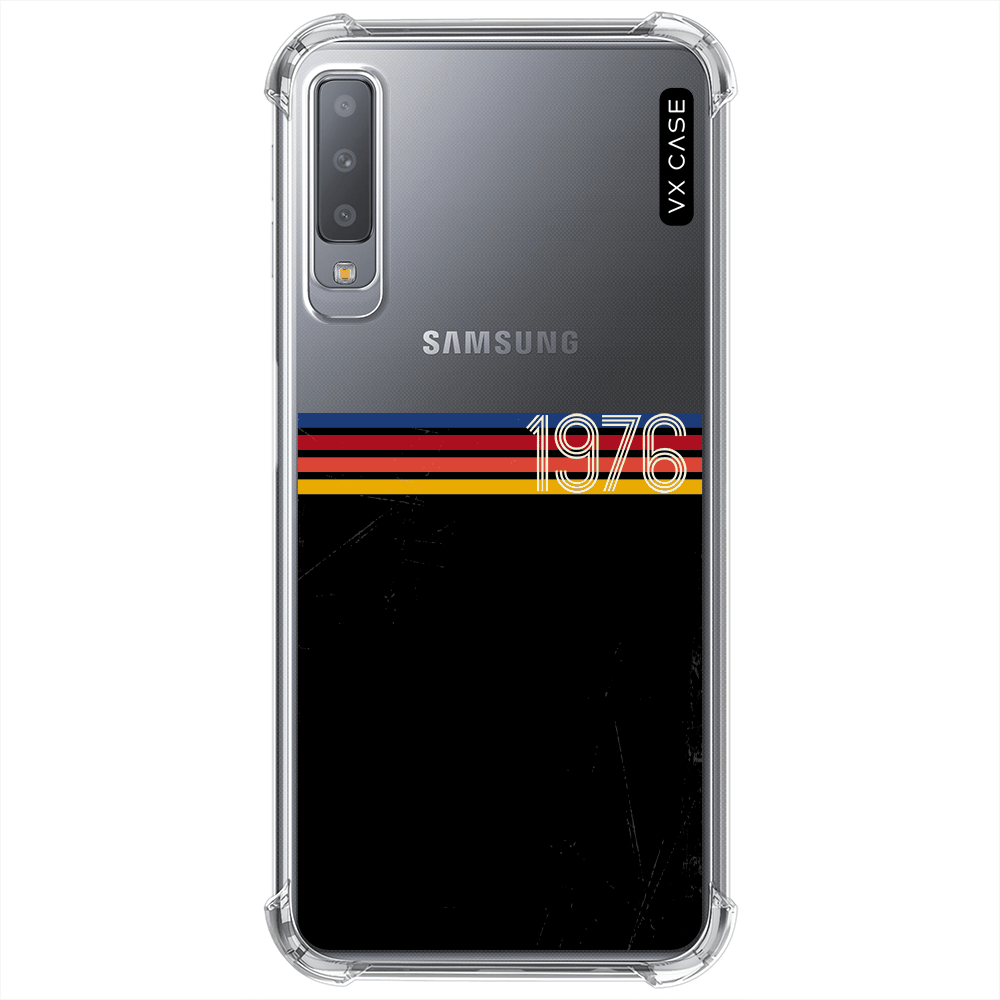 Capa Silicone Gel Samsung A7 2018 Rosa Robusta