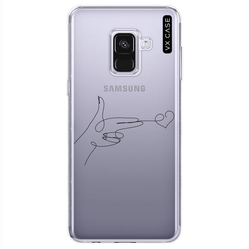 Capa para Galaxy A8 [2018] VX Case Love Pistol Silicone TPU Translúcida -  VX Case