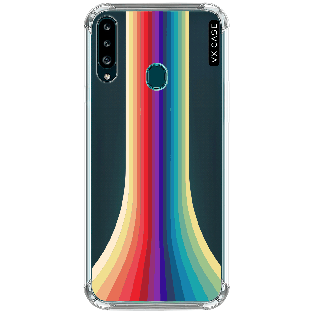 Capa para Galaxy A20s VX Case Rainbow Waterfall Silicone TPU Translúcida -  VX Case