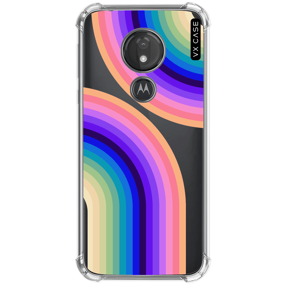 Capa para Moto G7 Power VX Case Vintage Rainbow - VX Case
