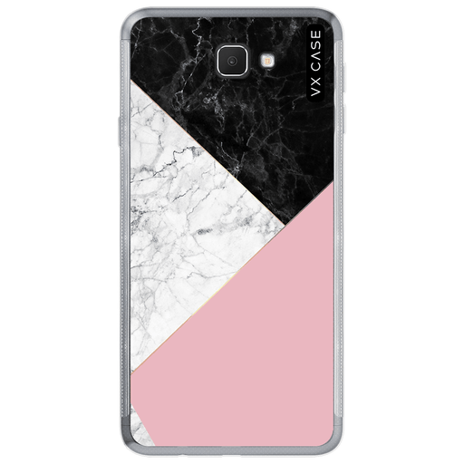 Capa para Galaxy J7 Prime VX Case Marble Triangle Silicone TPU Translúcida  - VX Case