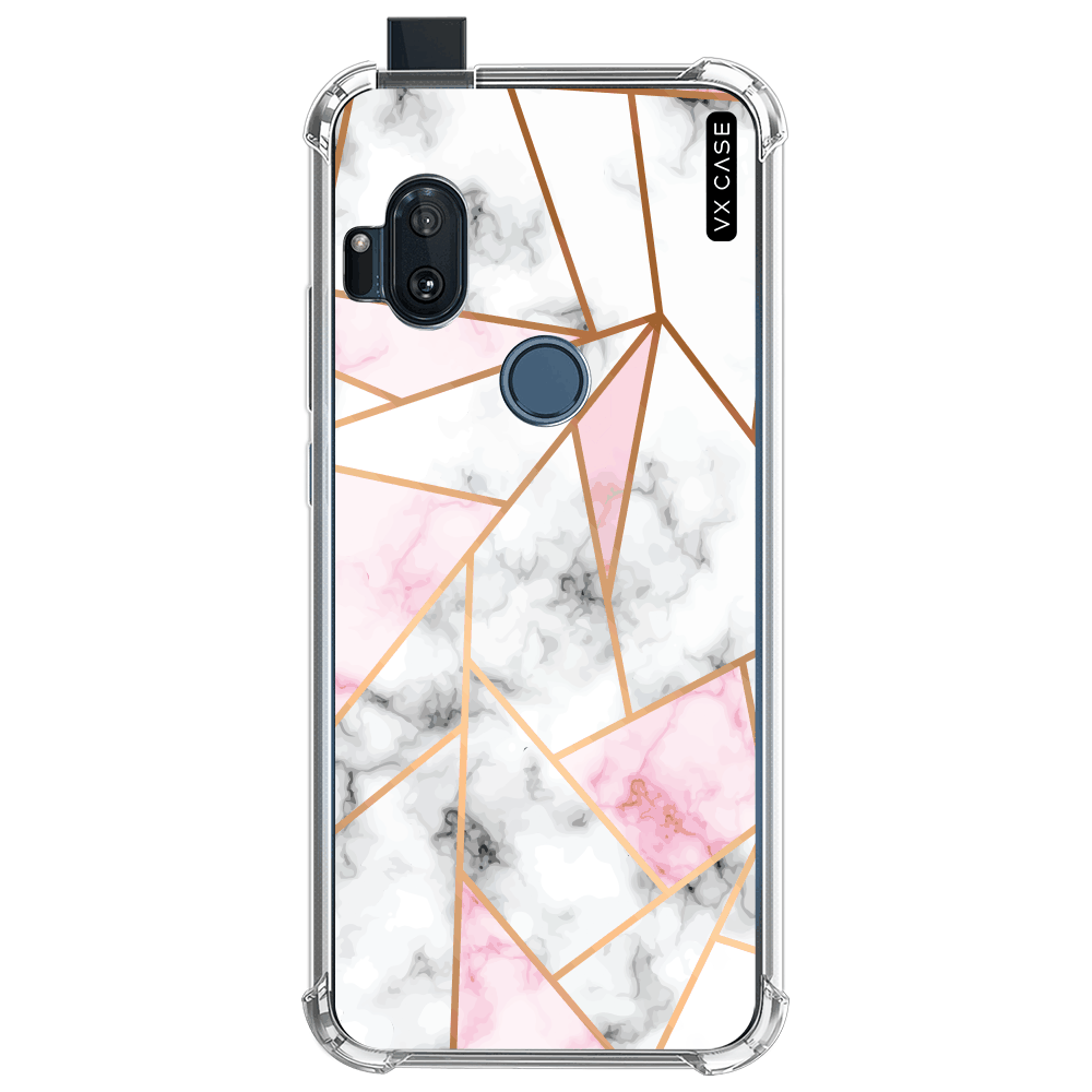 Capa para Motorola One Hyper VX Case Mosaic Marble - VX Case