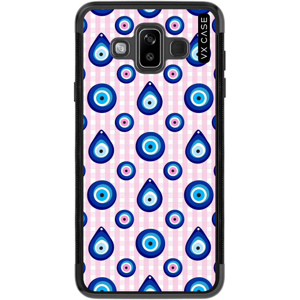 Capa para Galaxy J7 Duo [2018] VX Case Greek Chess Eye Silicone TPU  Translúcida - VX Case