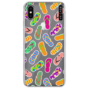 capa-para-iphone-xs-vx-case-summer-slipper-translucida