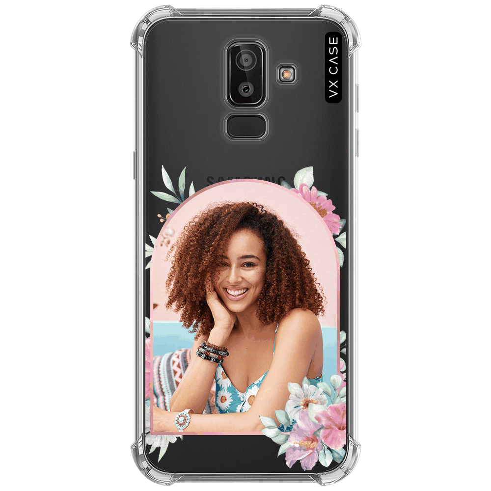 Capinha personalizada Print My Case para Galaxy J8 / A6 Plus - VX Case -  Arch Of Love Silicone TPU Translúcida - VX Case