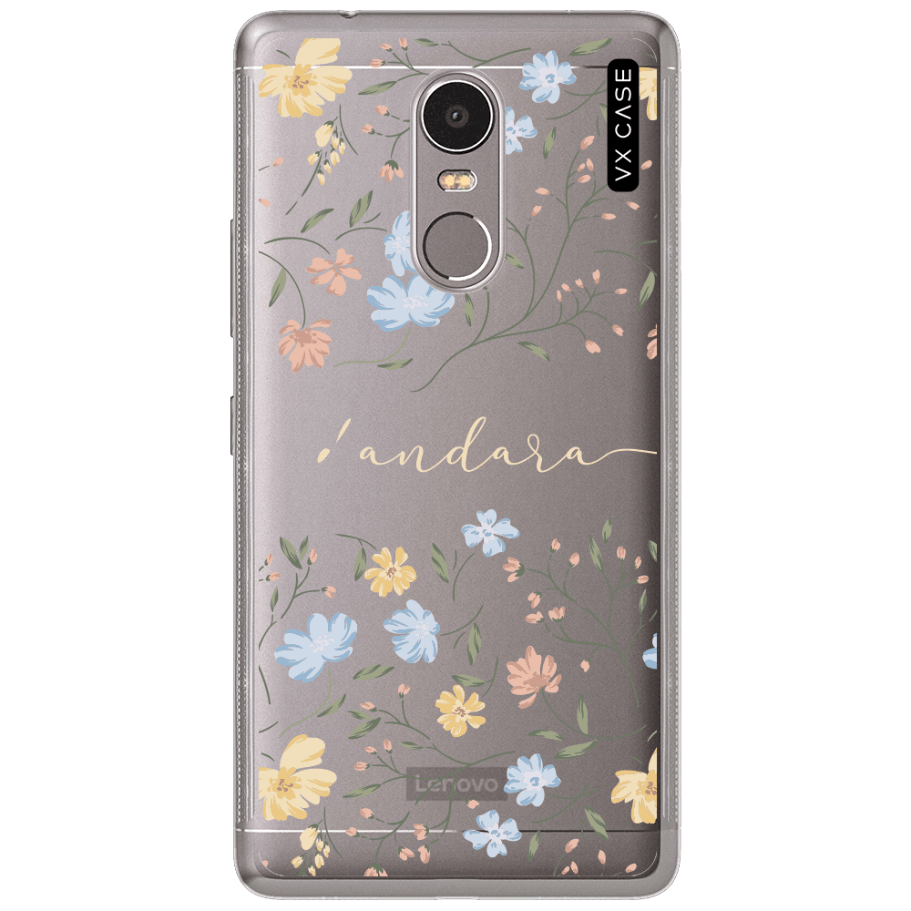 Capa para Lenovo K6 Plus VX Case Dog Roses Name Silicone TPU Translúcida -  VX Case