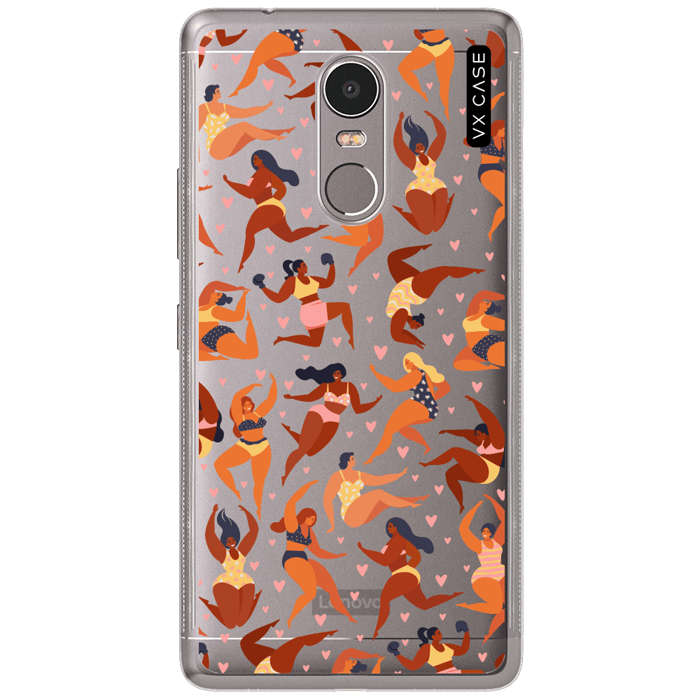 Capa para Lenovo K6 Plus VX Case Every Body is Beautiful Silicone TPU  Translúcida - VX Case