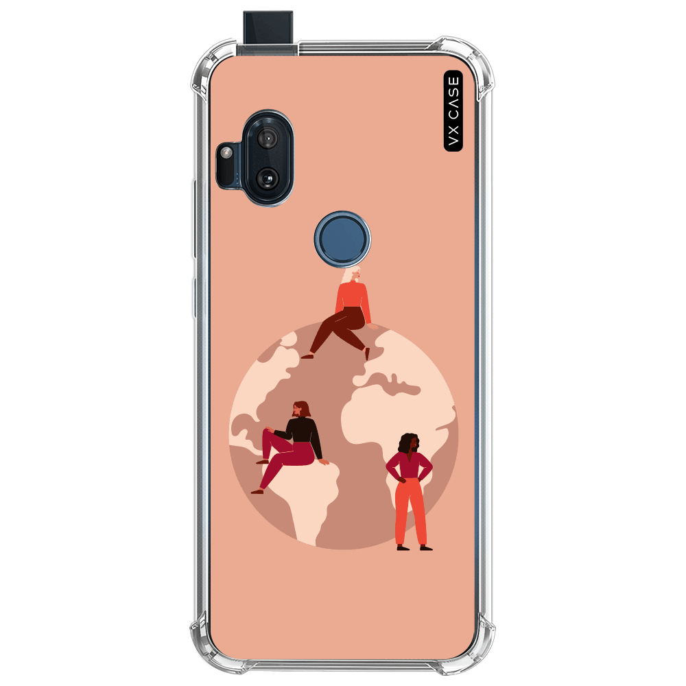 Capa para Motorola One Hyper VX Case Girls Run the World Silicone TPU  Translúcida - VX Case