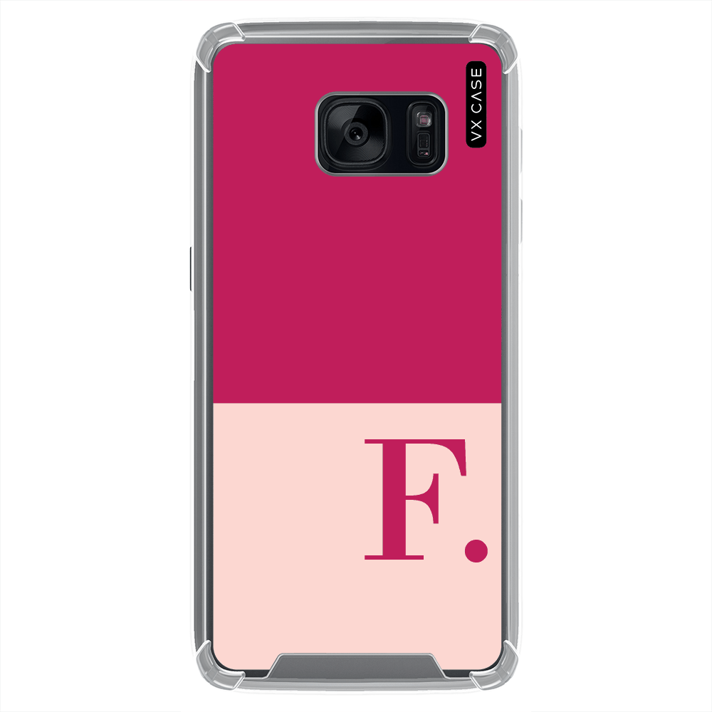 Capa para Galaxy S7 Edge VX Case Duo Magenta Monogram - VX Case