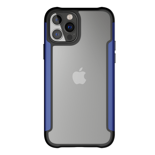 Capa para iPhone 12/12 Pro Shield Cover VX Case Transparente com Bordas  Laterais Azul Pacífico Metálico - VX Case