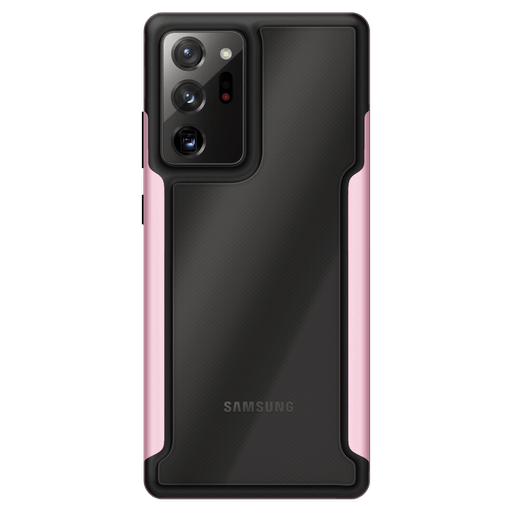 Capa para Galaxy Note 20 Ultra Shield Cover VX Case Transparente com Bordas  Laterais em Rosa Metálico - VX Case