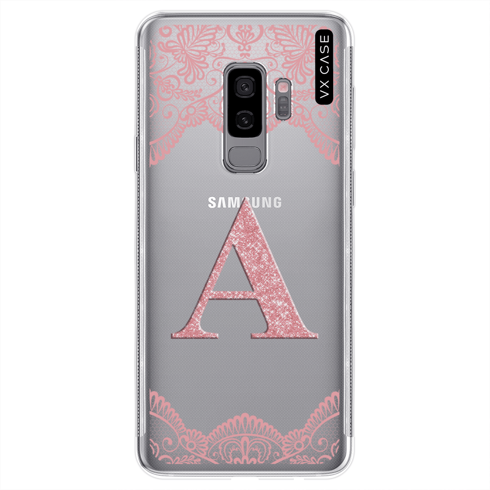 Capa para Galaxy S9 Plus VX Case Letra Glitter Renda [rosa] - VX Case