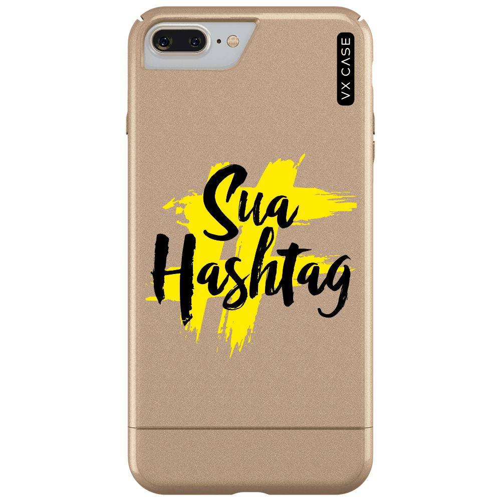 Capa para iPhone 7/8 Plus VX Case Hashtag [amarela] - VX Case