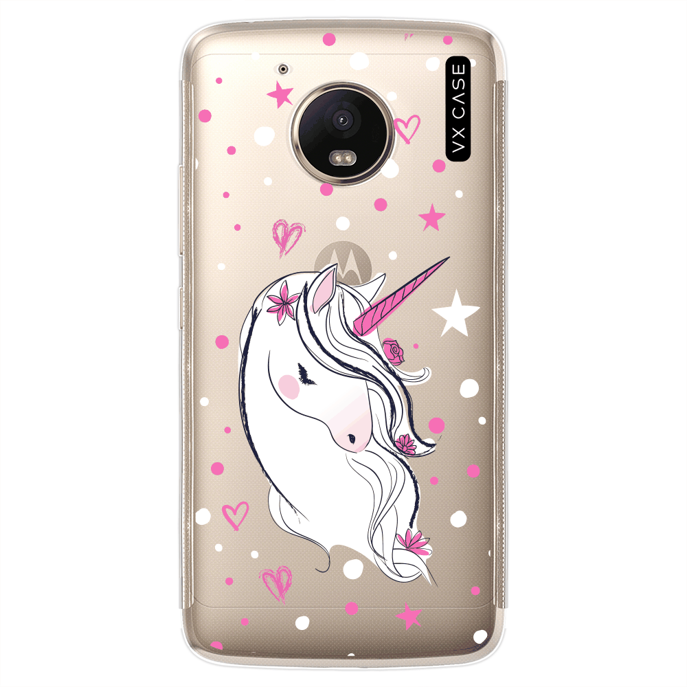 Capa para Moto G5 Plus VX Case Unicórnio - VX Case