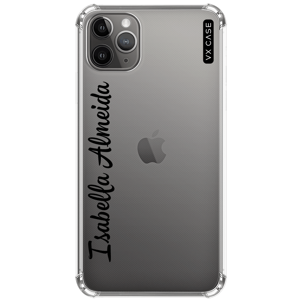 Capa para iPhone 11 Pro VX Case Nome Personalizado (Preto) - VX Case
