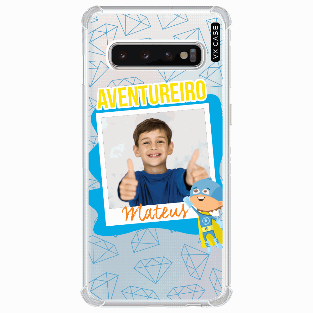 Capinha personalizada Print My Case para Galaxy S10 Plus - VX Case -  Aventureiro - VX Case