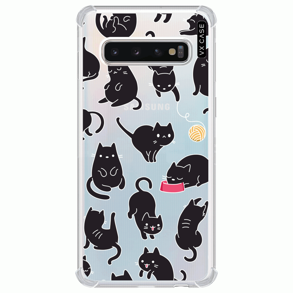 Capa para Galaxy S10 Plus VX Case Cat Life [gato preto] - VX Case