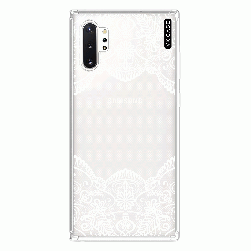 Capa para Galaxy Note 10 Plus VX Case Renda Branca [sem adesivo] - VX Case