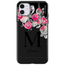 capa-para-iphone-11-vx-case-bouquet-name-m-preta-fosca
