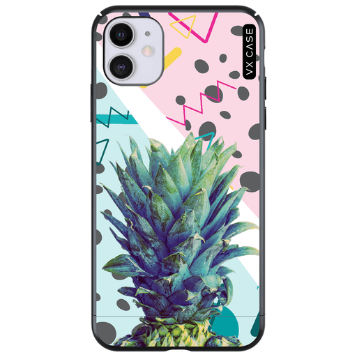 capa-para-iphone-11-vx-case-pineapple-art-preta-fosca