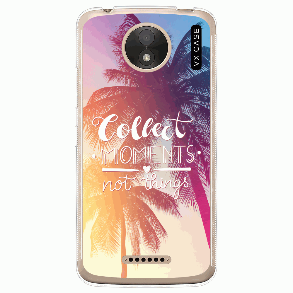 Capa para Moto C Plus VX Case Collect Moments not Things - VX Case