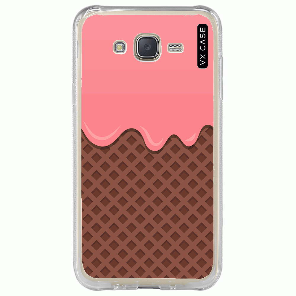 Capa para Galaxy J7/J7 Neo VX Case Iogurte de Morango - VX Case