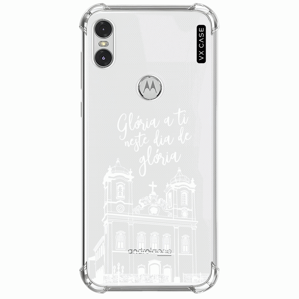 Capa para Motorola One VX Case Igreja do Bonfim [branca] - VX Case