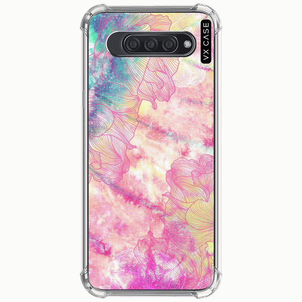Capa para LG K12 Prime / K12 Max / Q60 VX Case Blooming Tie Dye - VX Case