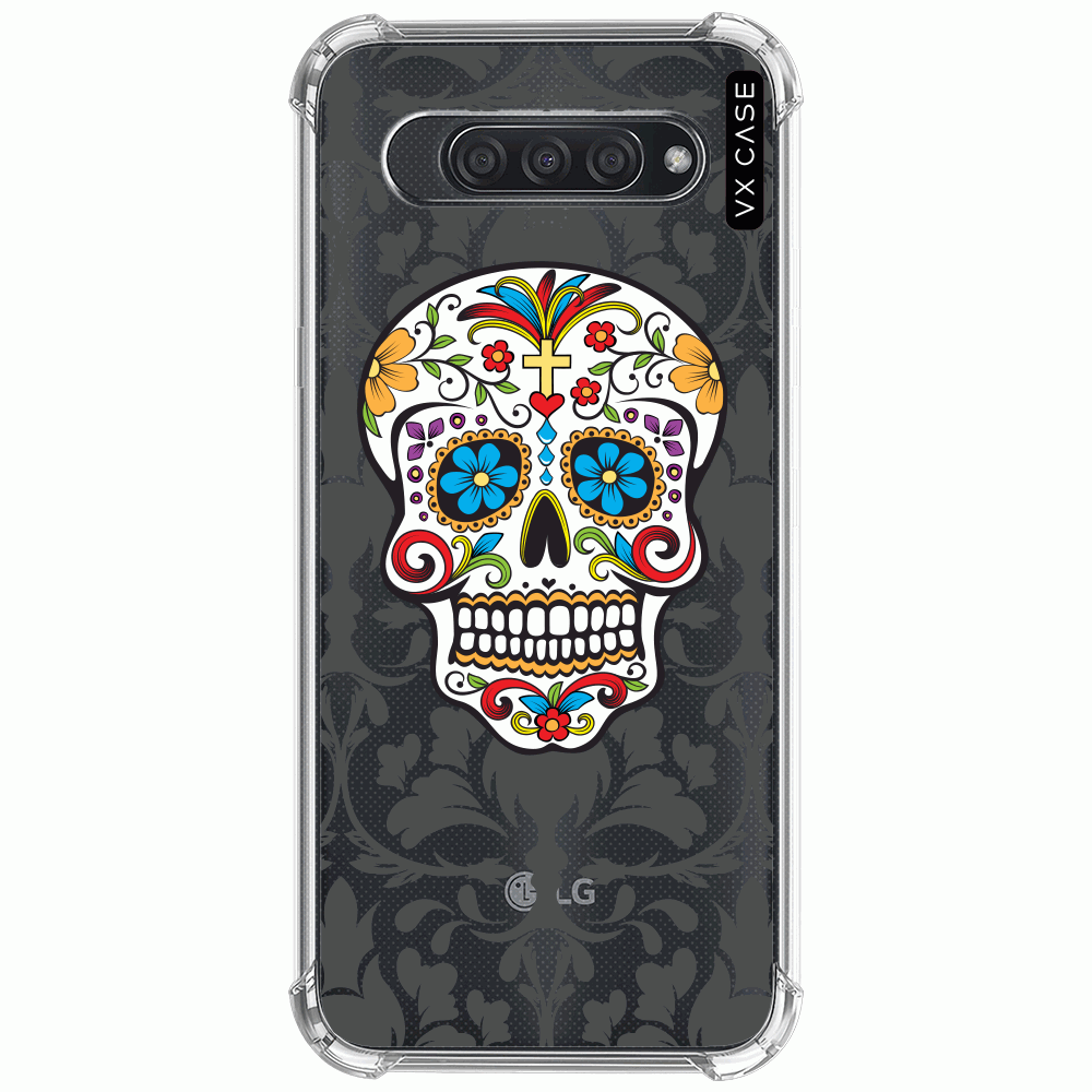 Capa para LG K12 Prime / K12 Max / Q60 VX Case Caveira Mexicana - VX Case