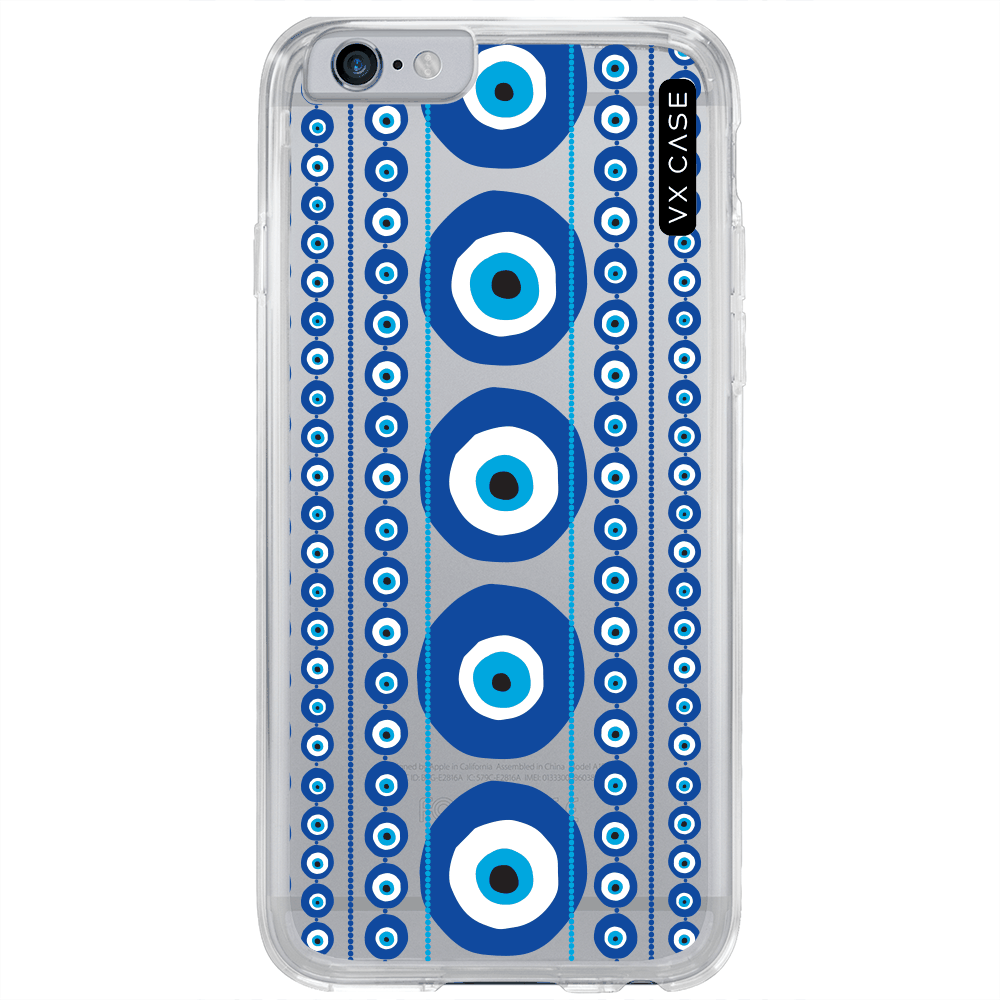 Capa para iPhone 6/S VX Case Olho Grego Silicone TPU Transparente - VX Case