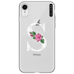 capa-para-iphone-xr-vx-case-monograma-floral-s-branco-translucida