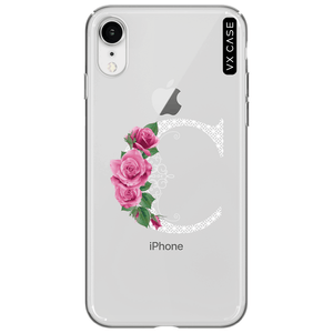 capa-para-iphone-xr-vx-case-monograma-floral-c-cinza-translucida