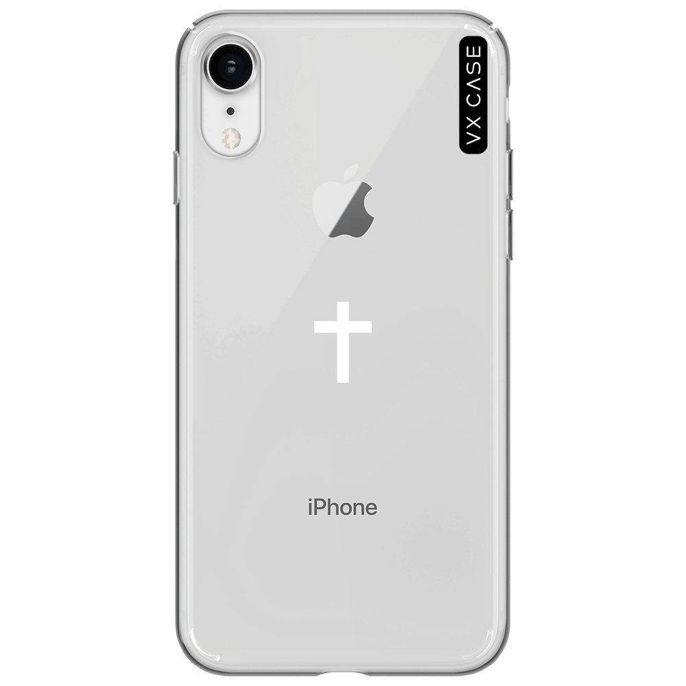 Capa para iPhone XR VX Case Little Cross [branca] Silicone TPU Translúcida  - VX Case