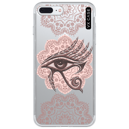 Capa para iPhone 7/8 Plus VX Case Olho de Hórus [Feminino] Silicone TPU  Translúcida - VX Case