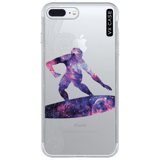 Capa para iPhone 7/8 Plus VX Case Starry Surfer Masculino Silicone TPU  Translúcida - VX Case