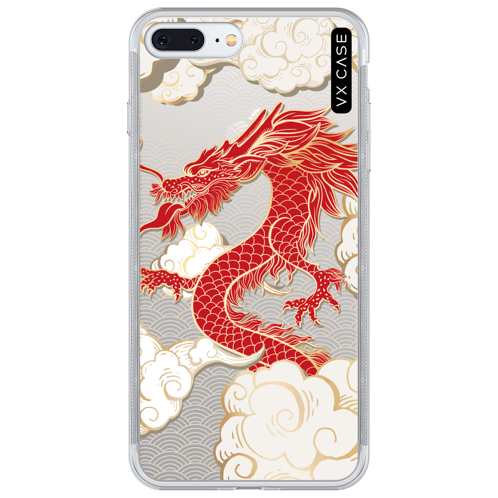 Capa para iPhone 7/8 Plus VX Case Dragão Chinês Silicone TPU Translúcida -  VX Case