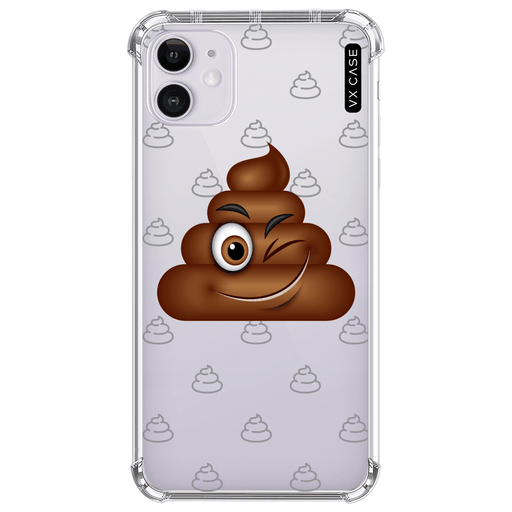 capa-para-iphone-11-vx-case-poop-face-translucida