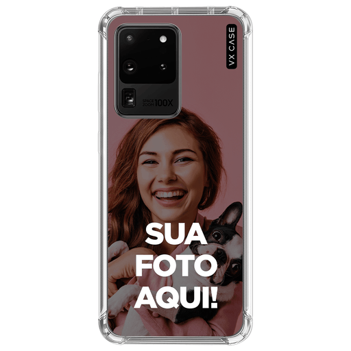 Capinha Personalizada para Galaxy S20 Ultra Print My Case VX Case Silicone  TPU Translúcida - VX Case