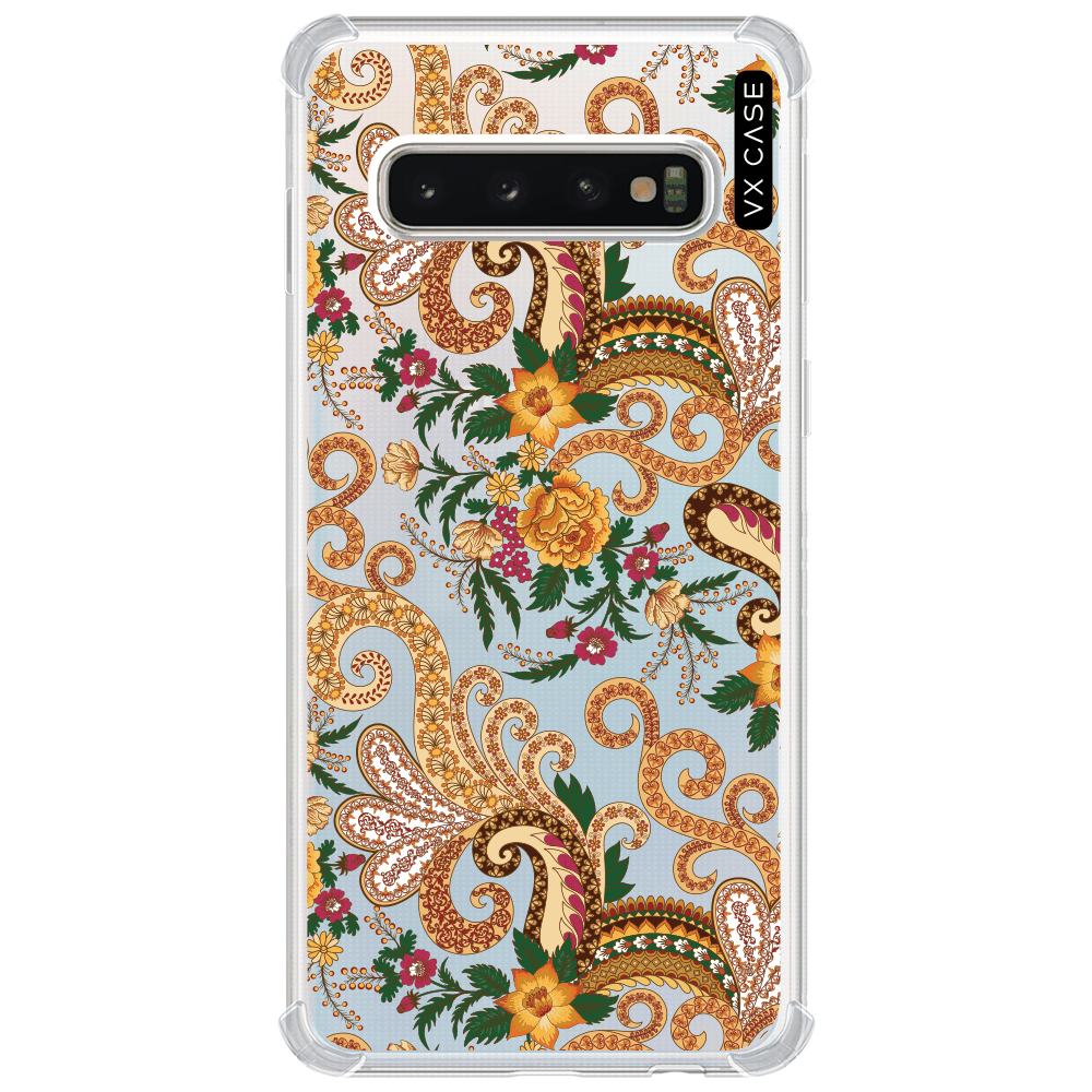 Capa para Galaxy S10 Plus VX Case Primavera Dourada Silicone TPU  Translúcida - VX Case