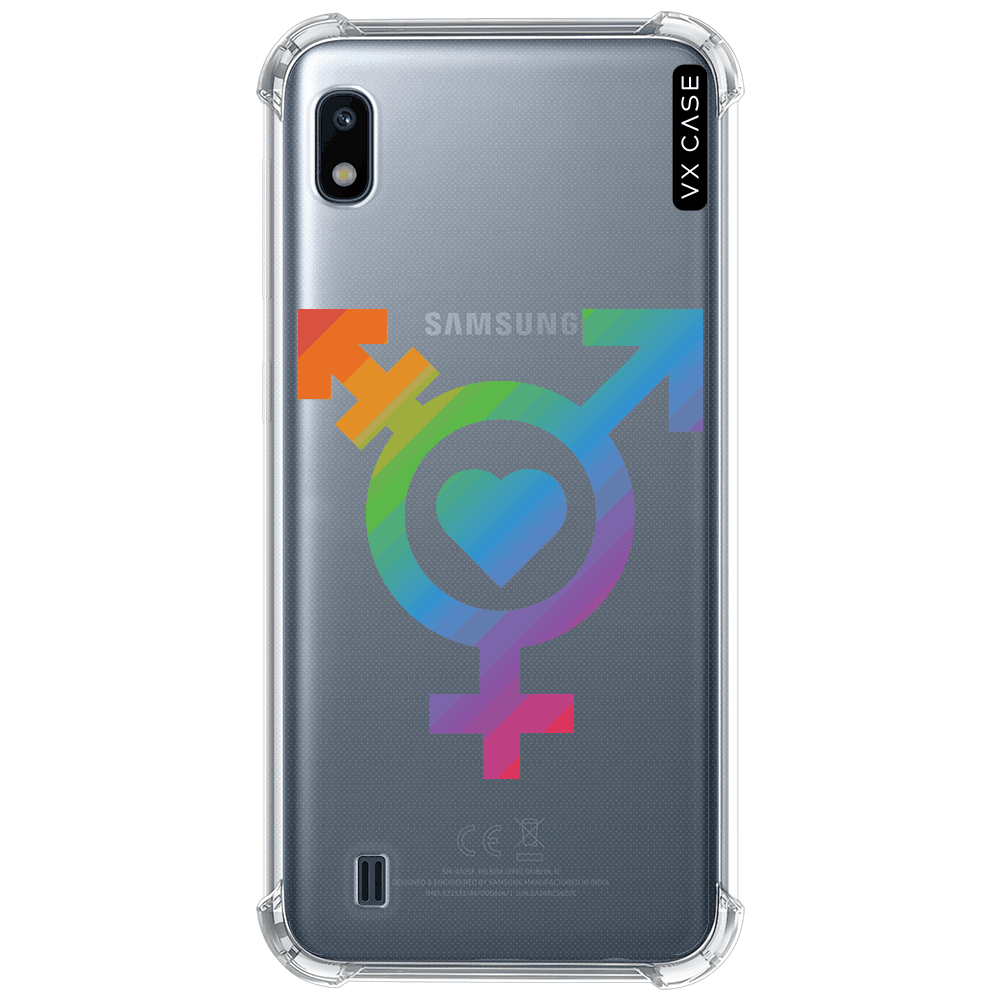 Capa para Galaxy A10 VX Case LGBT Love Silicone TPU Translúcida - VX Case