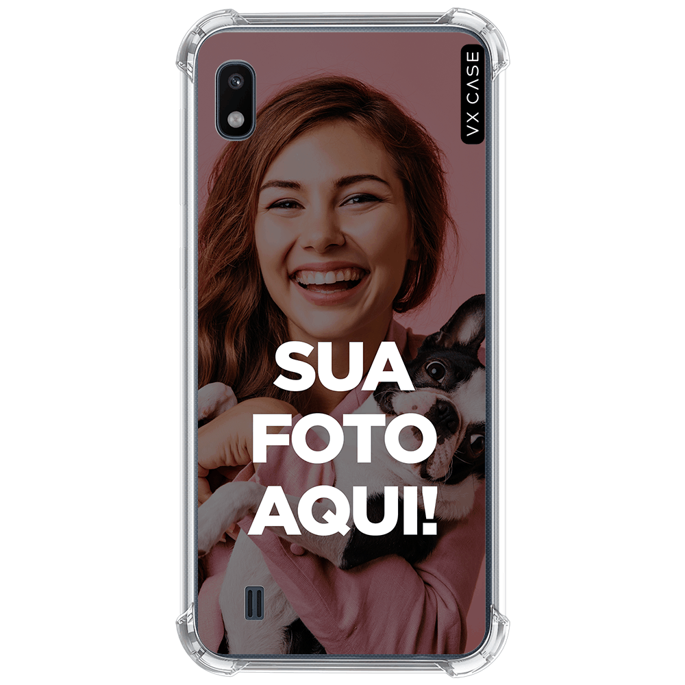 Capinha Personalizada para Galaxy A10 Print My Case VX Case Silicone TPU  Translúcida - VX Case