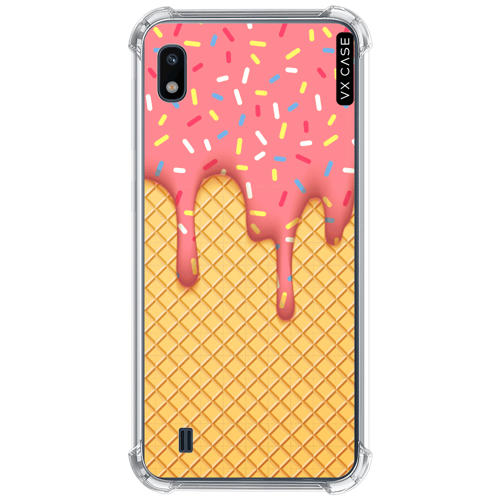 Capa para Galaxy A10 VX Case Morango Festa Silicone TPU Translúcida - VX  Case
