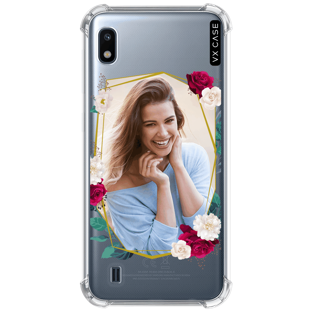 Capinha personalizada Print My Case para Galaxy A10 - VX Case - Spring  Frame Silicone TPU Translúcida - VX Case