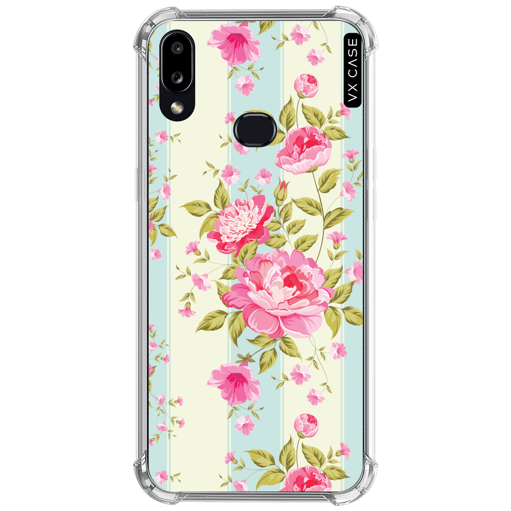 Capa para Galaxy A10s VX Case Belle Rose Silicone TPU Translúcida - VX Case