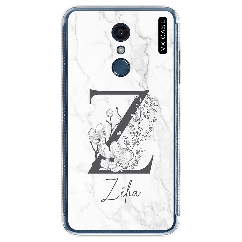 Capa para LG K10 Pro VX Case Monograma Marble Z Silicone TPU Translúcida -  VX Case